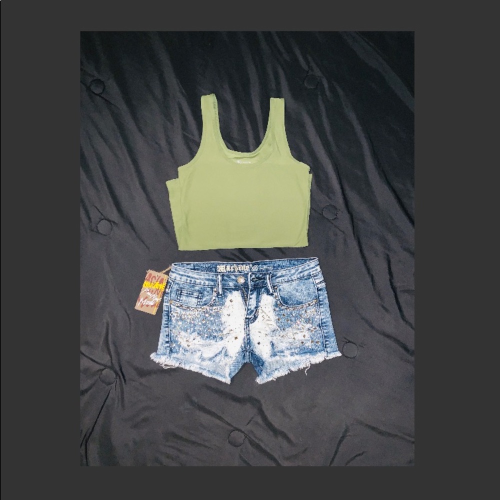 Machine Jeans Mini Shorts